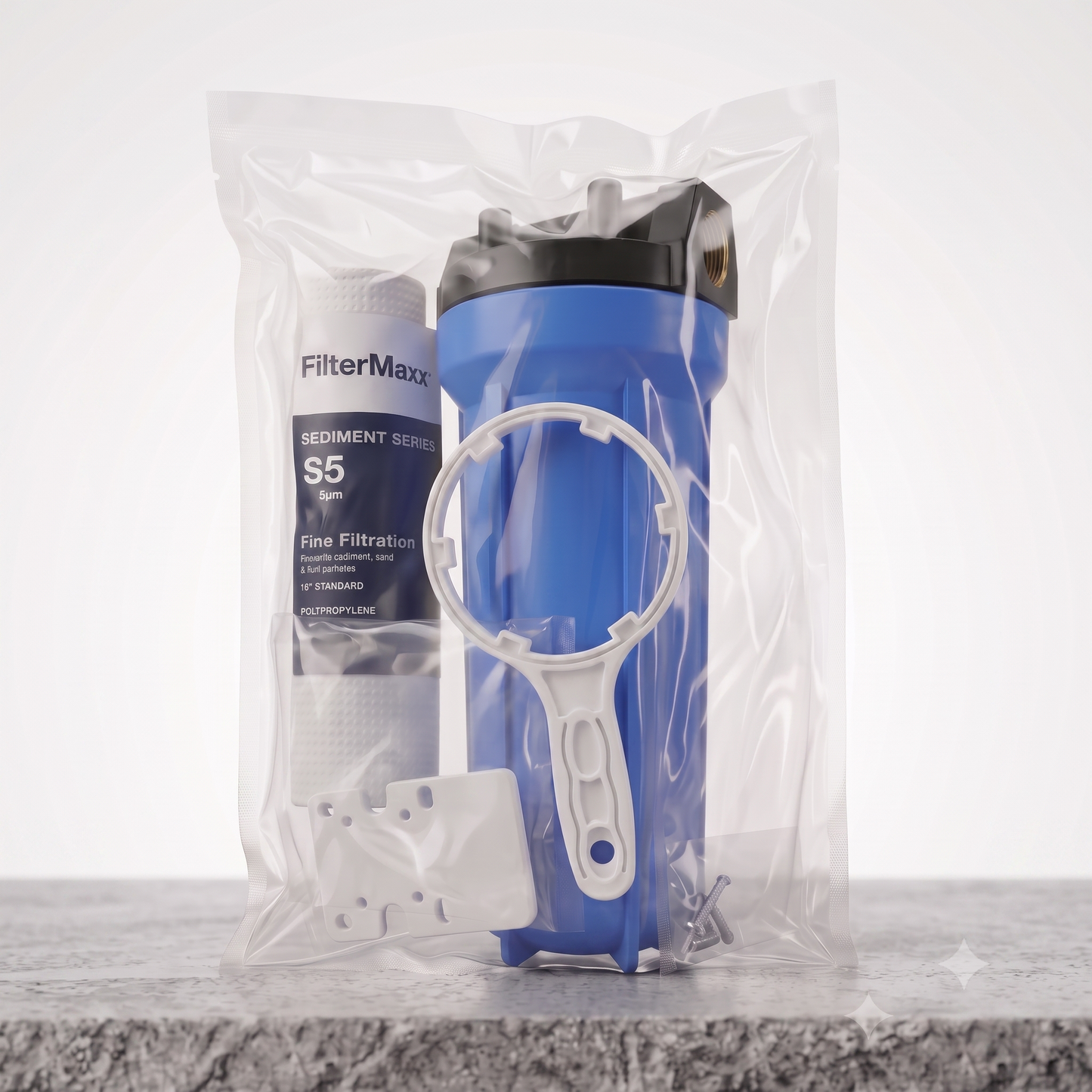 10" Συσκευή Φίλτρων Νερού Μπλε - Set (Filter Housing Blue)